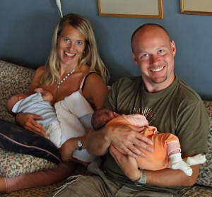 Gudrun and Andres "eating"