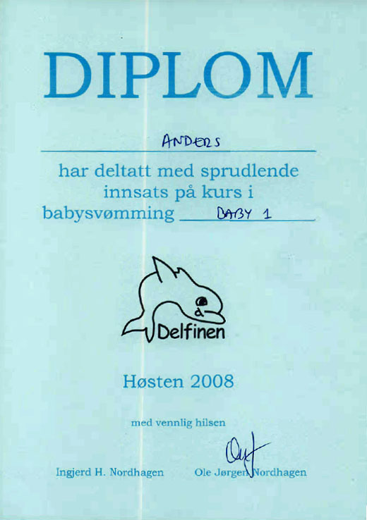 Diploma Babyswimming