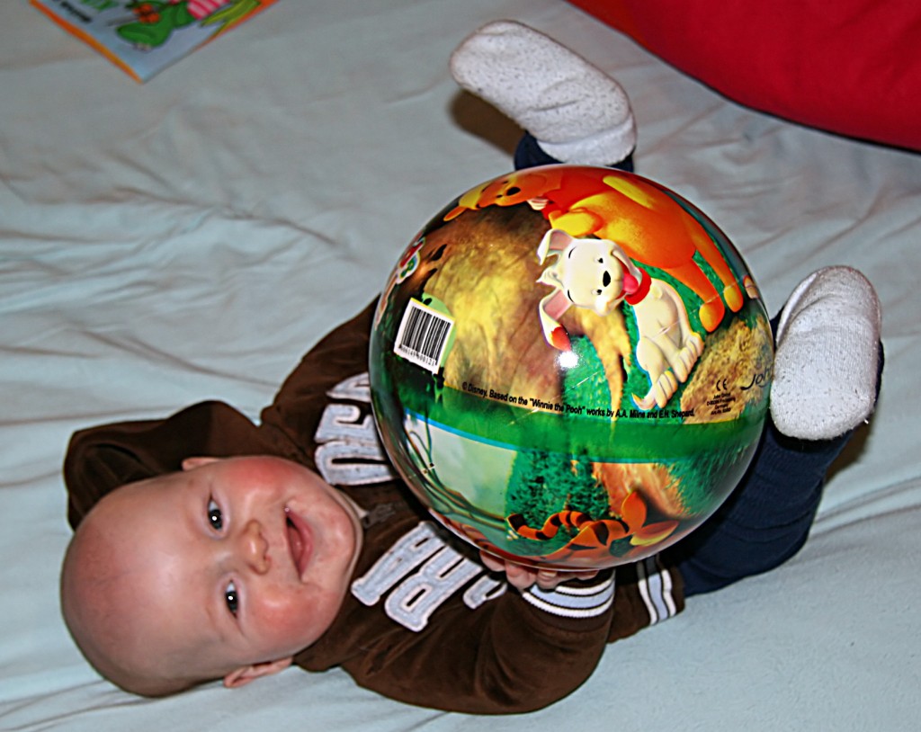 Anders playing with ball