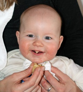 Anders eating a banana